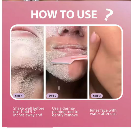 Hair Identifier Spray for Dermaplaning